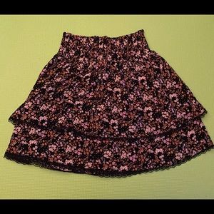 Hollister Floral Ultra High Rise Skirt
